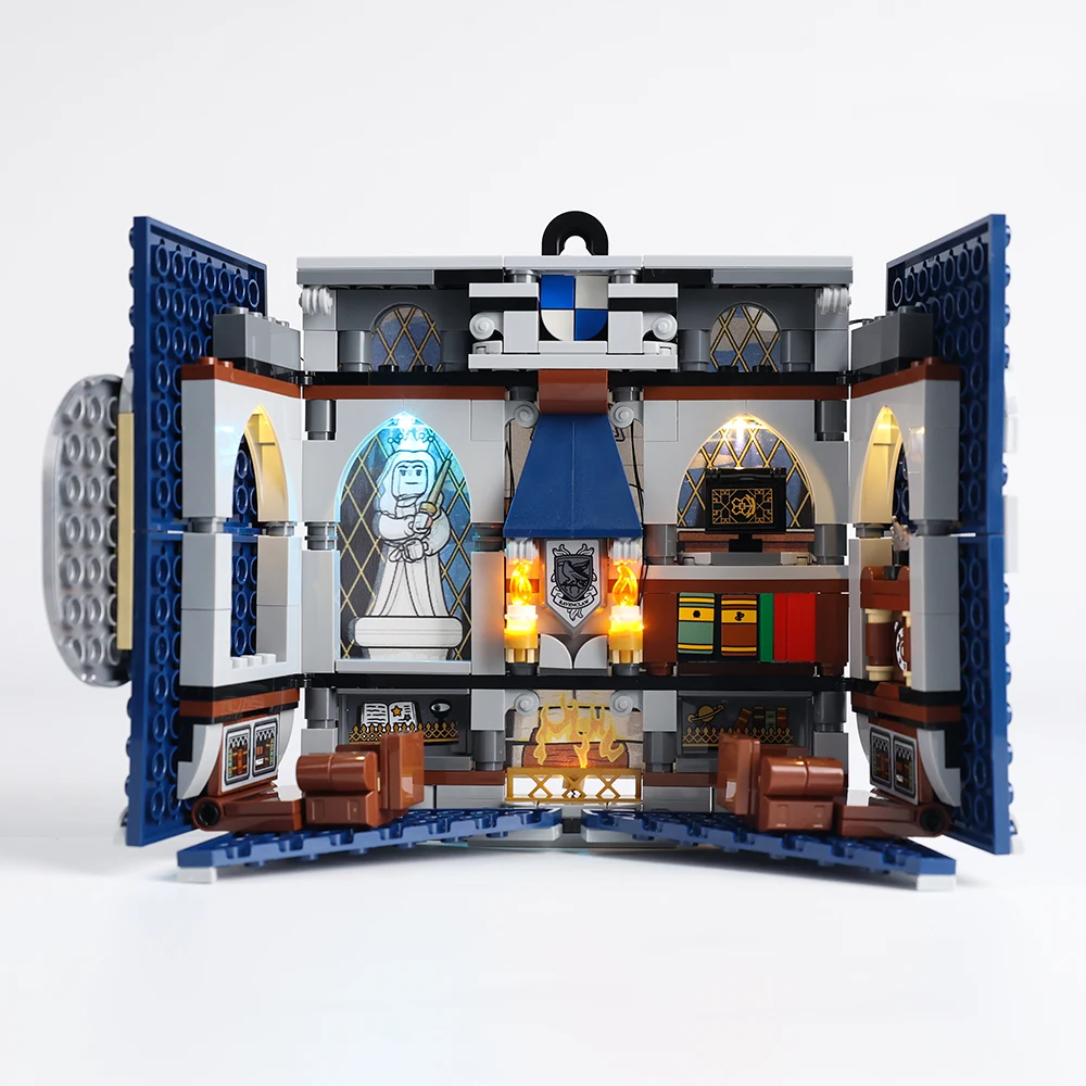 EASYLITE LED Light Kit For 76411 Ravenclaw House Banner Book Building Blocks DIY Gift Toys Set (Not Included Blocks)