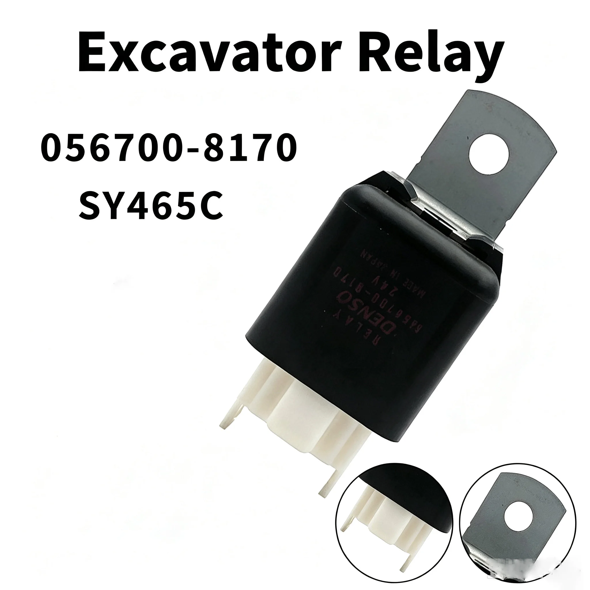 DC Contactor 24V Electrical Switch SY465C for For excavator 056700 8170 For denso Compatible Heavy Equipment Component