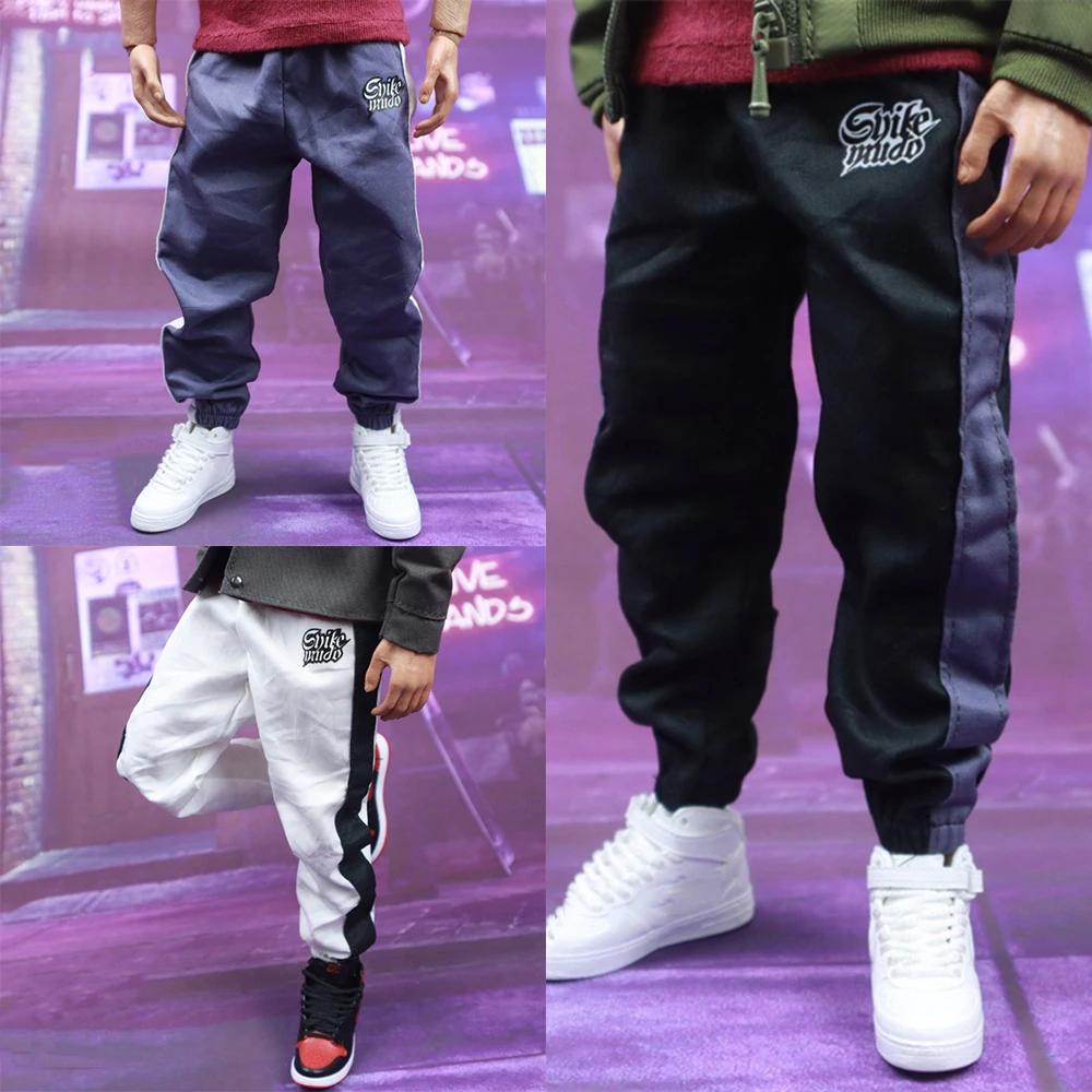 

1/12 1/6 Scale Male Loose Casual Jogger Pants Sport Trousers for 6in/12in Hot Toys Ph TBLeague Action Figures Clothes