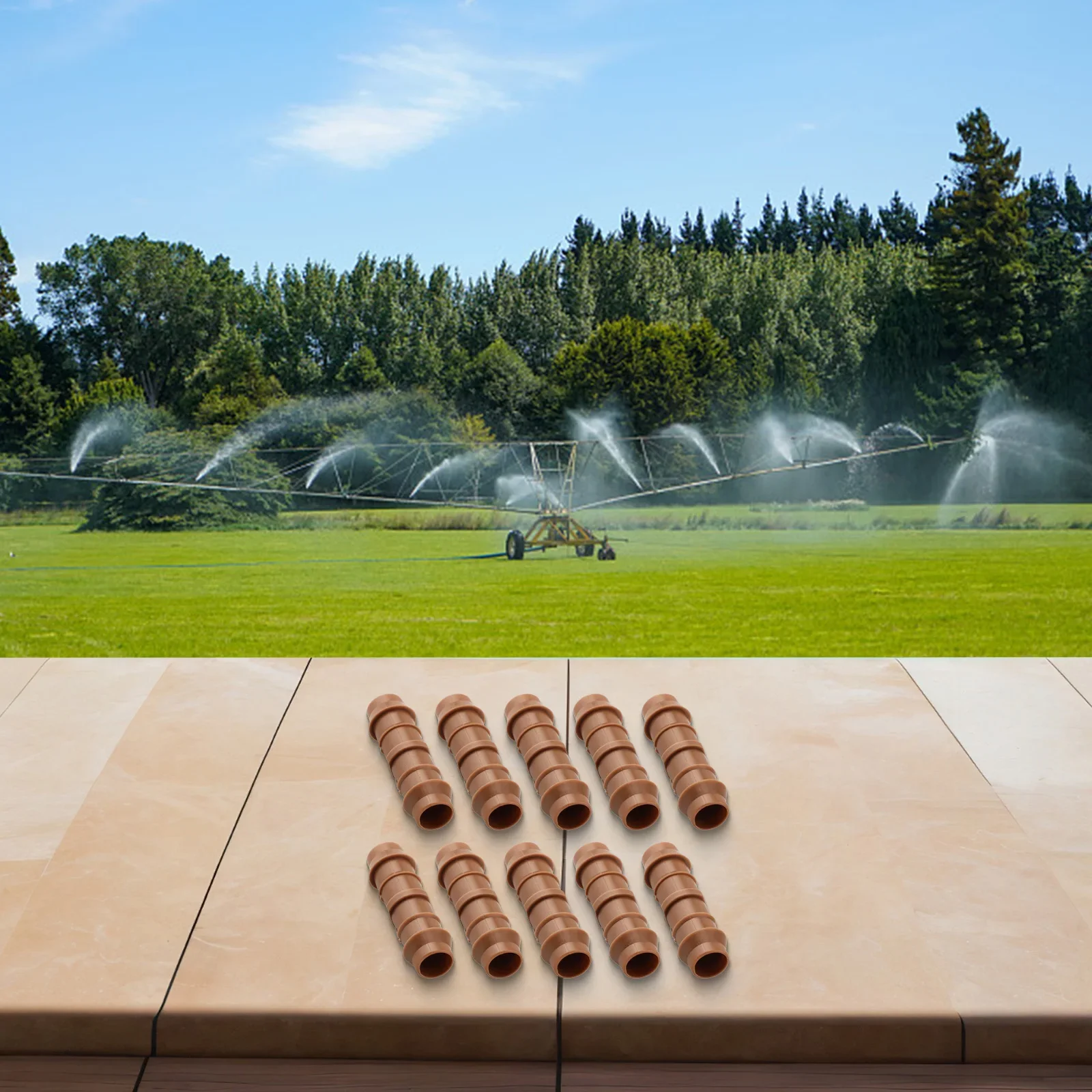 Drip Irrigation Connectors 10 Pack 12 Barbed Couplers For 1/2 Tubing Suitable For Various Garden And Agricultural Applications