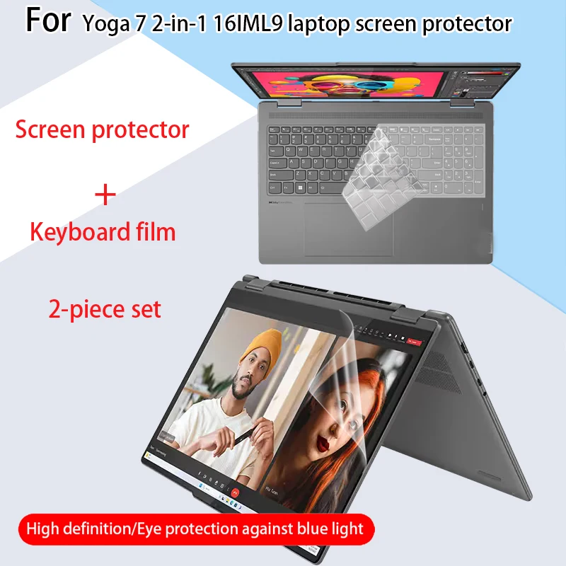 For Lenovo Yoga 7i 2-in-1 16 Gen9 laptop screen protector yoga 7 2-in-1 16IML9 computer keyboard film 16AHP9 scratch-proof film