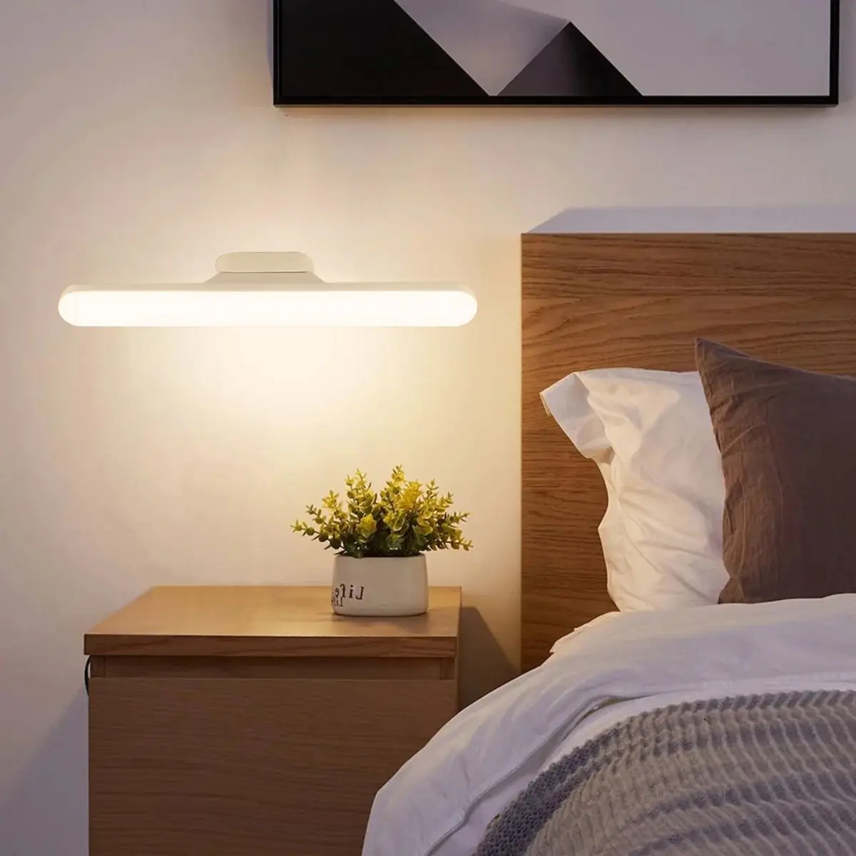 LED 충전식 자석 테이블 램프, 눈 보호 독서등, 기숙사 옷장 및 옷장 램프