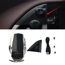 15W Fast Charging Wireless Charger Car Mount Phone Holder Automatic Clamping For 2016-2021 Mercedes-Benz Vito W447