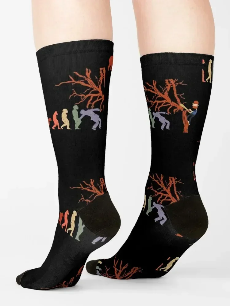 Evolution of chainsaw gardener Socks new in's gym Climbing Heating sock Socks Women's Men's