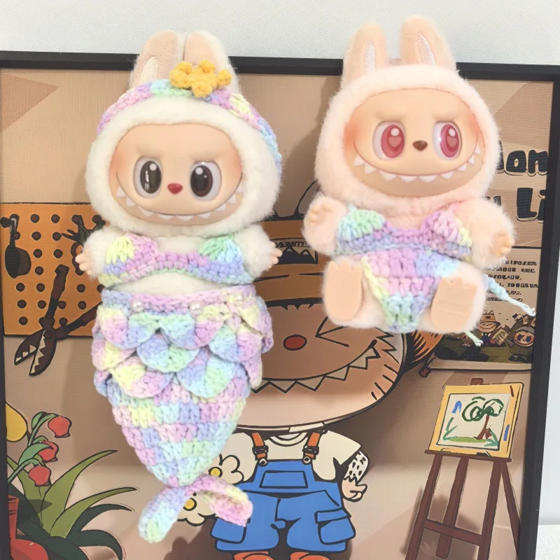 

Clothes for Labubu 1-3 Gen Handmade Mermaid Set | "One Fish" Series Outfits | Replaceable Costume for Plush Pendants & Dolls