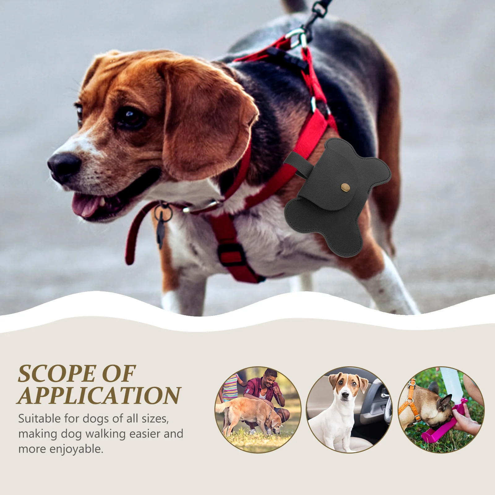 

Pet Poop Bag Dispenser Ergonomic Handle Design Durable Easy Clean Daily Use Waste Bags Dispenser Poop Bag Holder