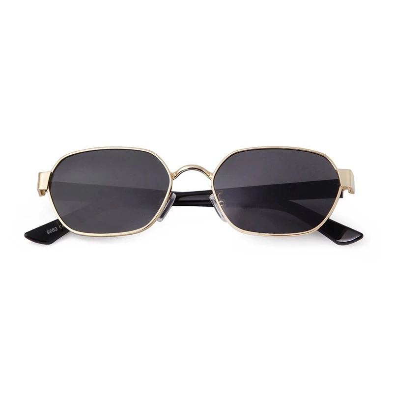 Gafas de sol cuadradas LAURINNY Trend para mujer y hombre, diseño de marca, montura metálica, lentes marrones retro, gafas de sol, gafas de viaje para mujer