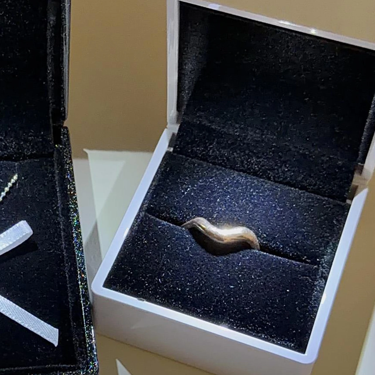 1-5pcs LED High-end Jewelry Box with Lights Storage for High-end Rings Pendants Proposal Gifts Gift Packaging Boxes