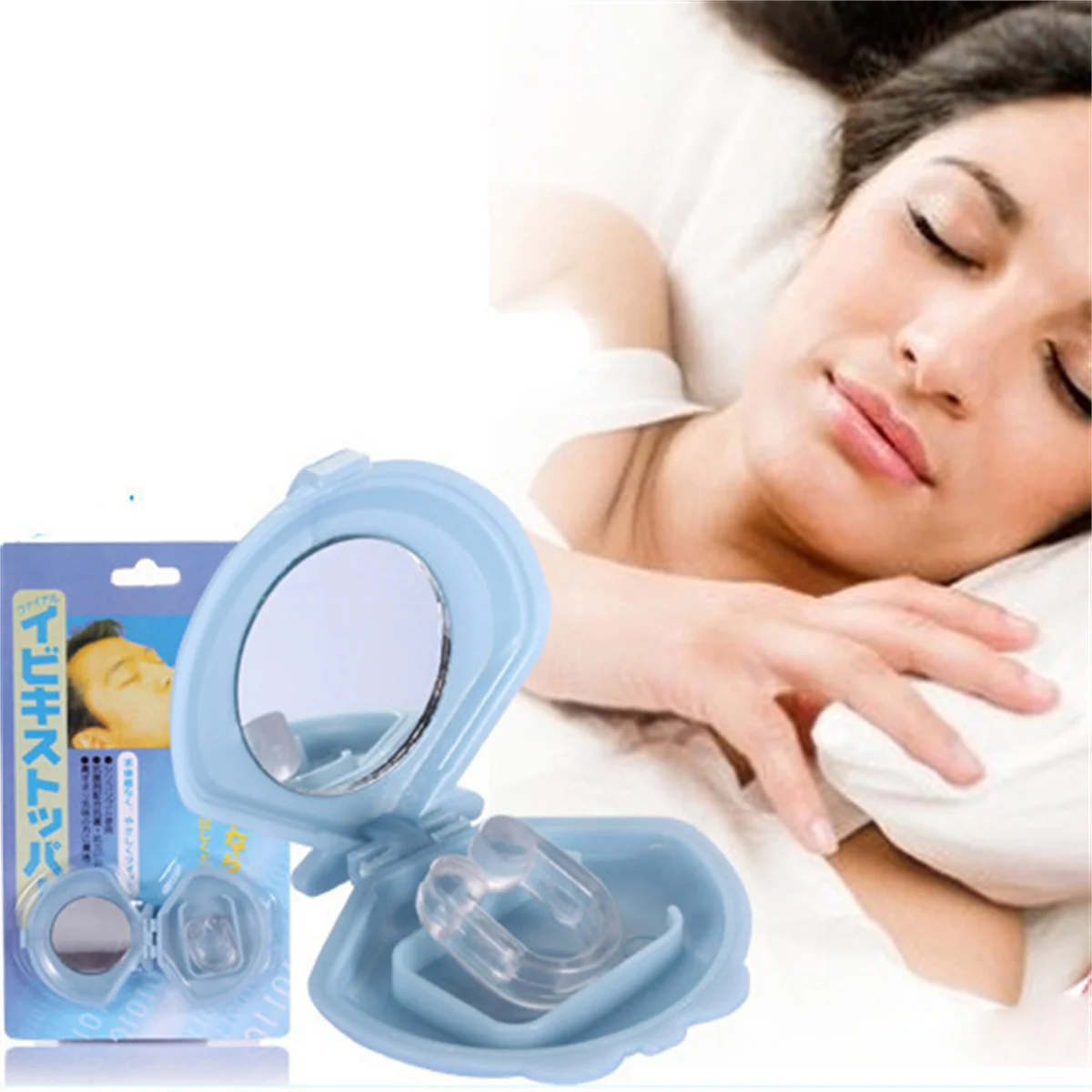 Dormir Anti ronquidos cuidado De la salud máscara De Dormir Almofada tapón De Clip para la nariz