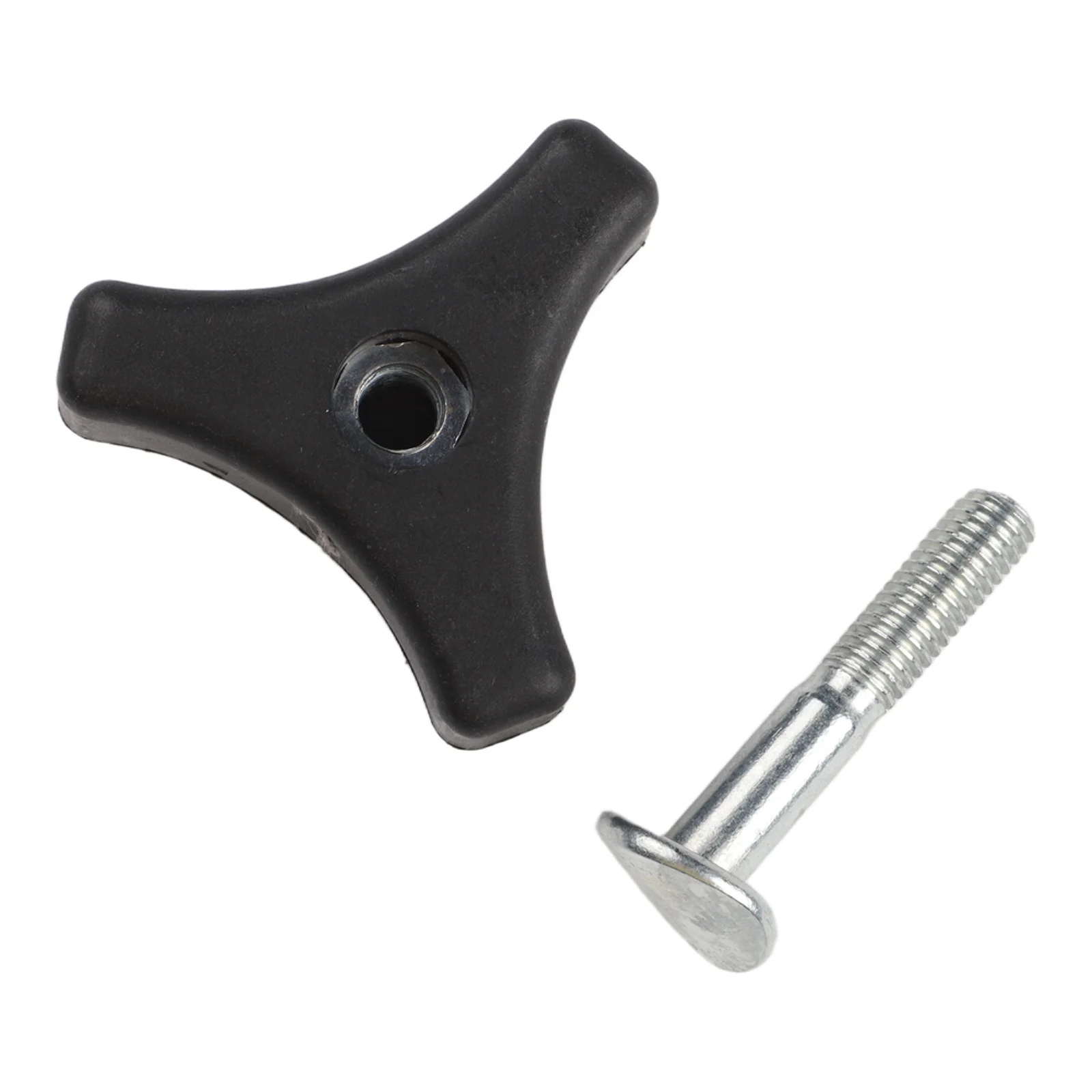 Lawn Mower Handle Bolt Triangle Handle Knob Nut Screw Bolt for Most Lawn Machines with ABS Plastic and Zinc Plated Iron