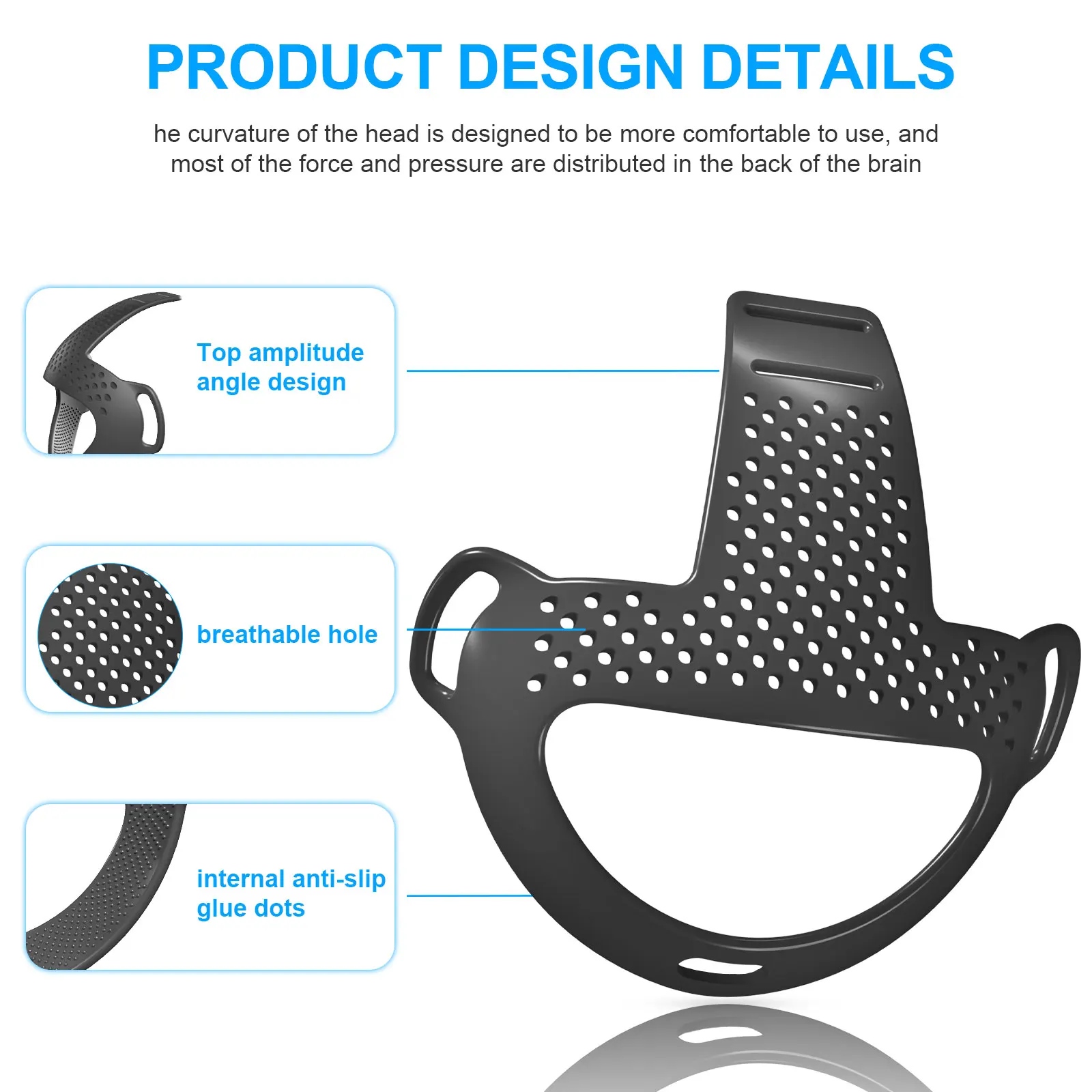Для мета-квеста 3 наголовный ремень Подушка сменная искусственная подушка из ТПУ уменьшение давления для квеста 3 Аксессуары для VR-гарнитуры