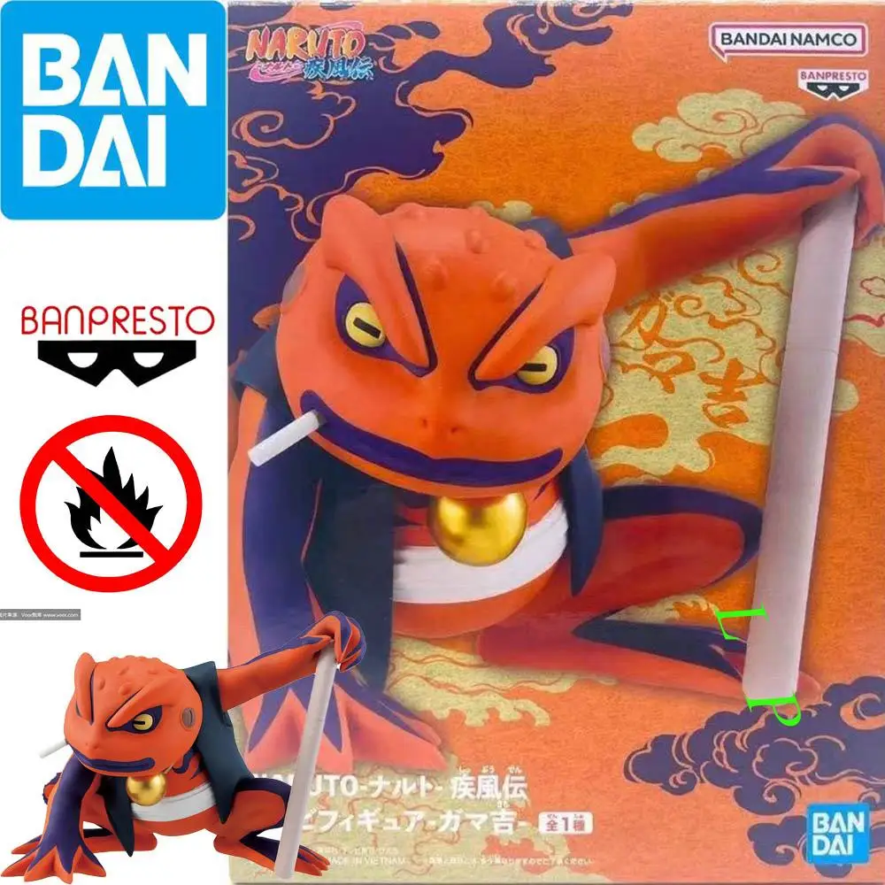 

Banpresto Gamakichi Naruto Shippuden Мягкая виниловая аниме-фигурка Официальная модель BANDAI Игрушка в оригинальной коробке Коллекционная
