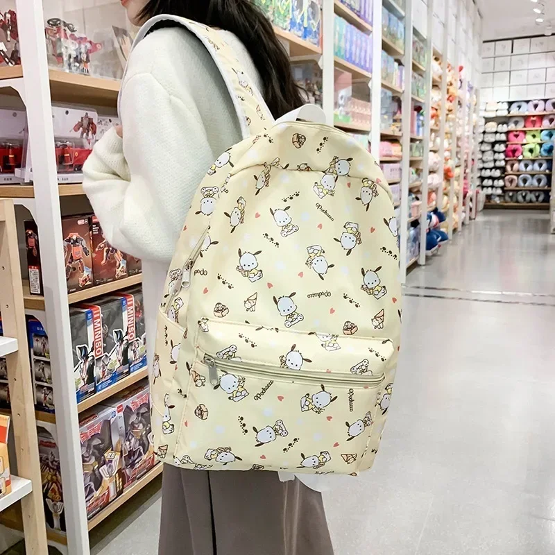 Hello Kitty School Bag New Cute Sanrio Jade Dog School Bag Women's Face Value Large Capacity Backpack Sanrio Casual Backpack