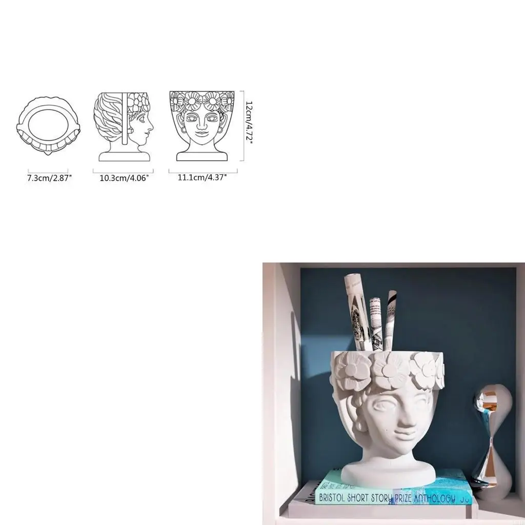 

Формы из силиконовой смолы для изготовления горшка для суккулентов, цветочного горшка, держателя ручки