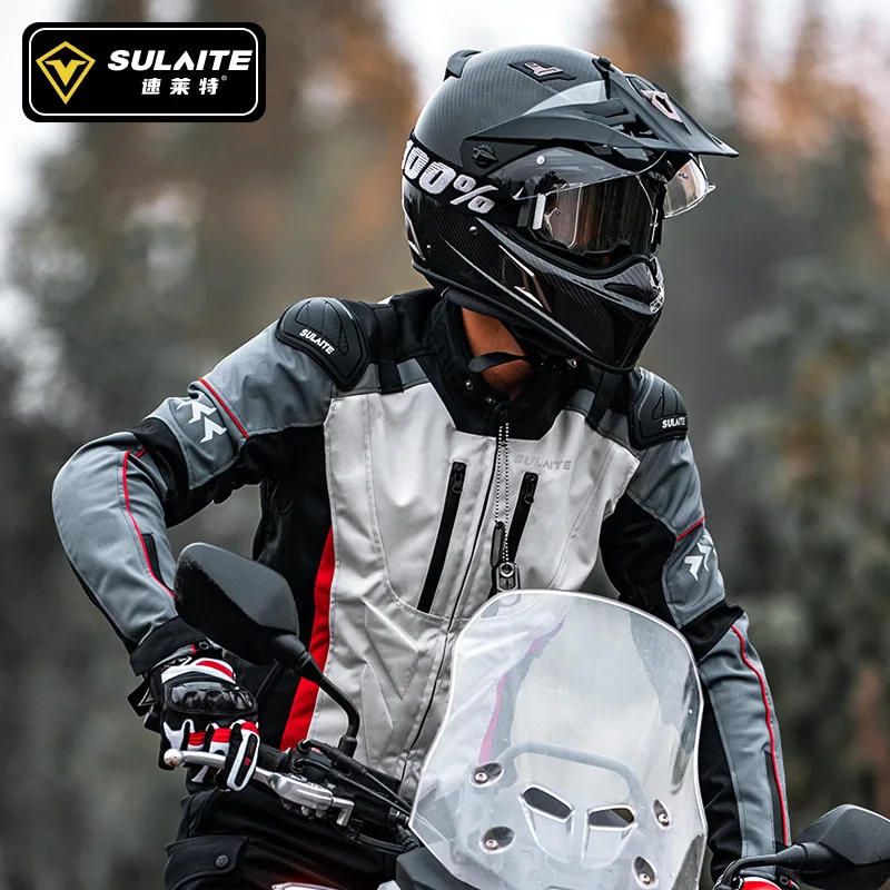 Motorcycle Winter Cycling Suit Locomotive Riding Clothes W/removable Inner Lining Outdoor Four-season Cycling Pants Size M-5XL
