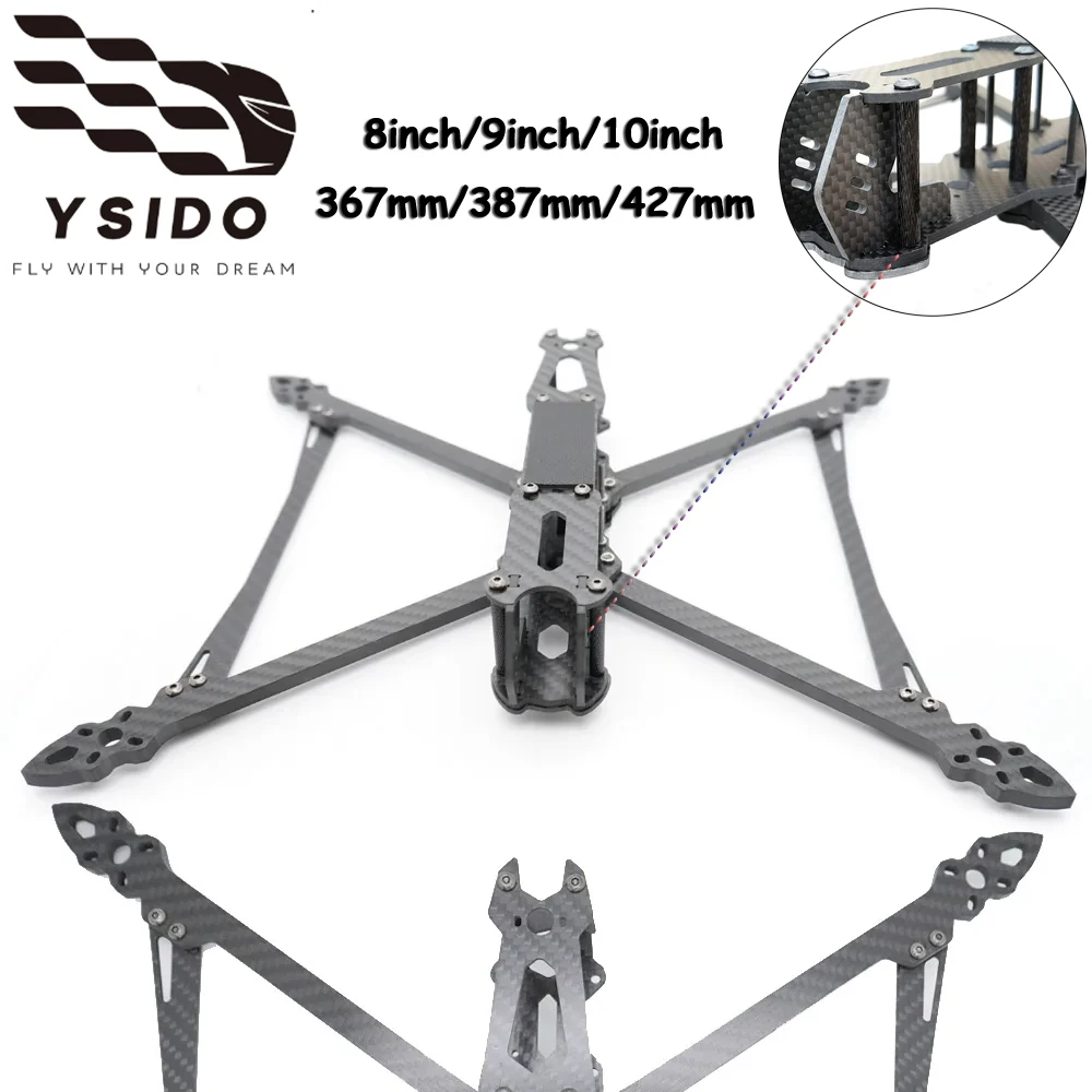 Mark4 V2 Mark 4 10-Zoll 9-Zoll 8-Zoll Carbonfaser-Rahmenset 427/387/367mm Radstand für FPV Freestyle RC Racing Drohne DIY-Teile