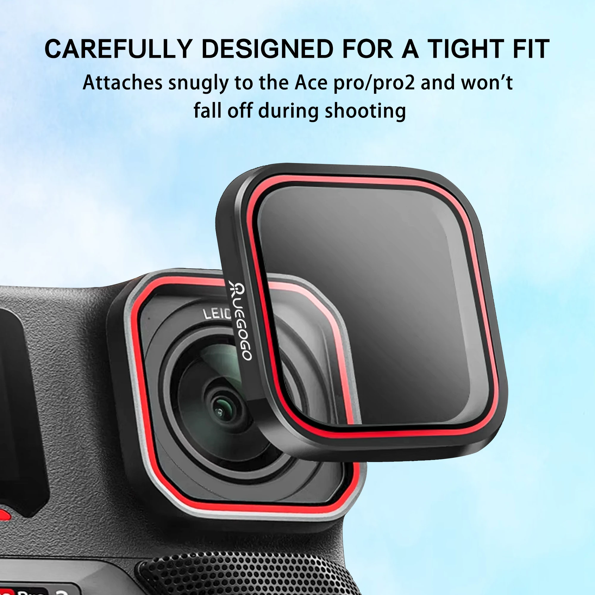 UEGOGO CPL Filter for Insta360 Ace Pro2  Reflections, Enhances Color Saturation for Water & Sky, HD Multi-Coated Glass