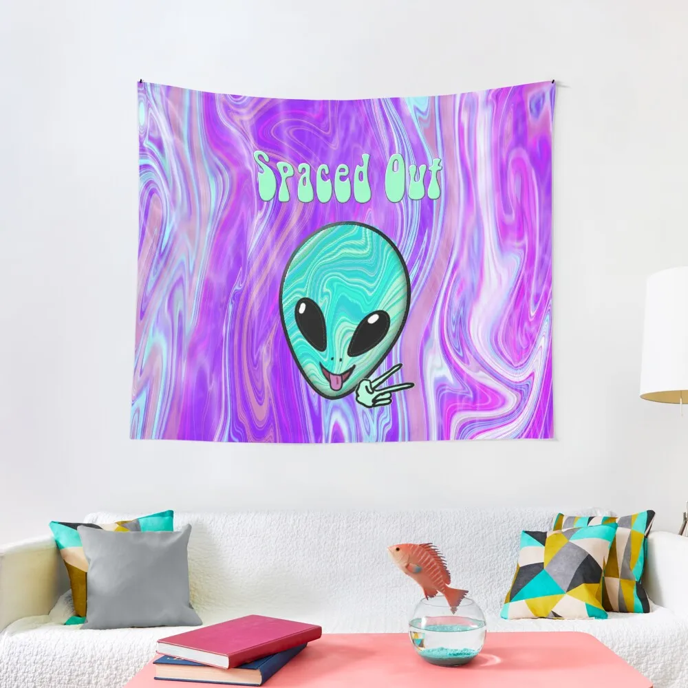 

Spaced Out Psychedelic Alien Tapestry Home Decorations Bedroom Decorations House Decor Tapestry