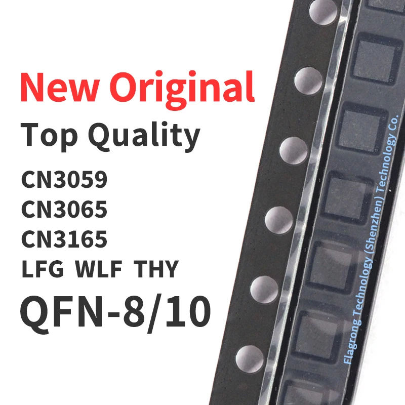 10 Pieces CN3059 CN3065 CN3165 Silkscreen LFG WLF THY QFN-8/10 Chip IC New Original