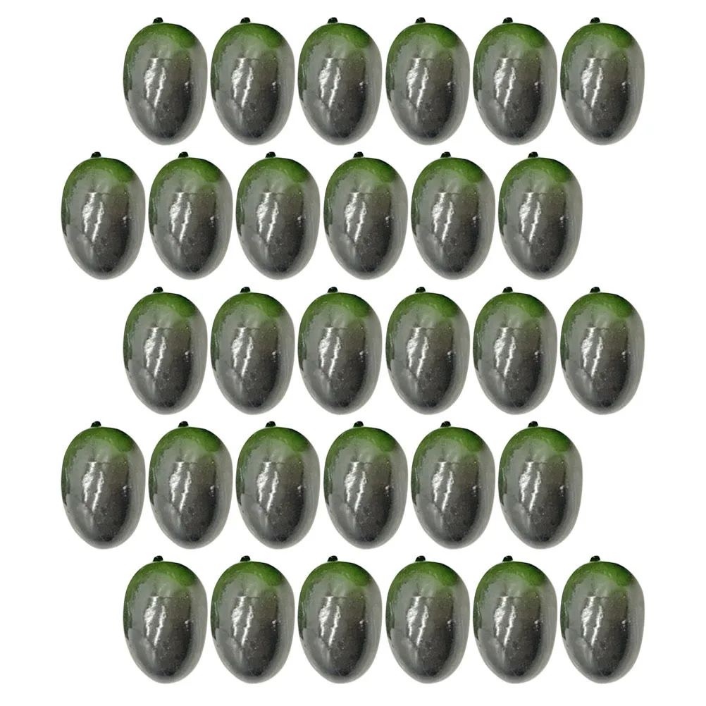 

30pcs Fake Olive Ornaments Realistic Artificial Olives For Fruit Plate Table Centerpiece Decor Party Supplies Olive Decorating