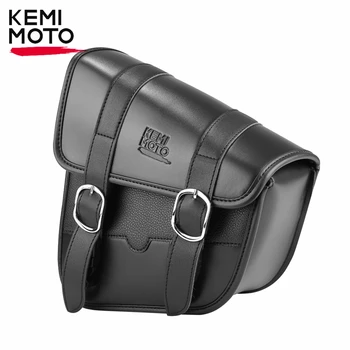 Motosiklet Salıncak Kolu Çanta Salınım Kolu Çantası Su Geçirmez Heybe Softail Standart Dyna Low Rider Sport Glide Sol Taraf Solo Çanta