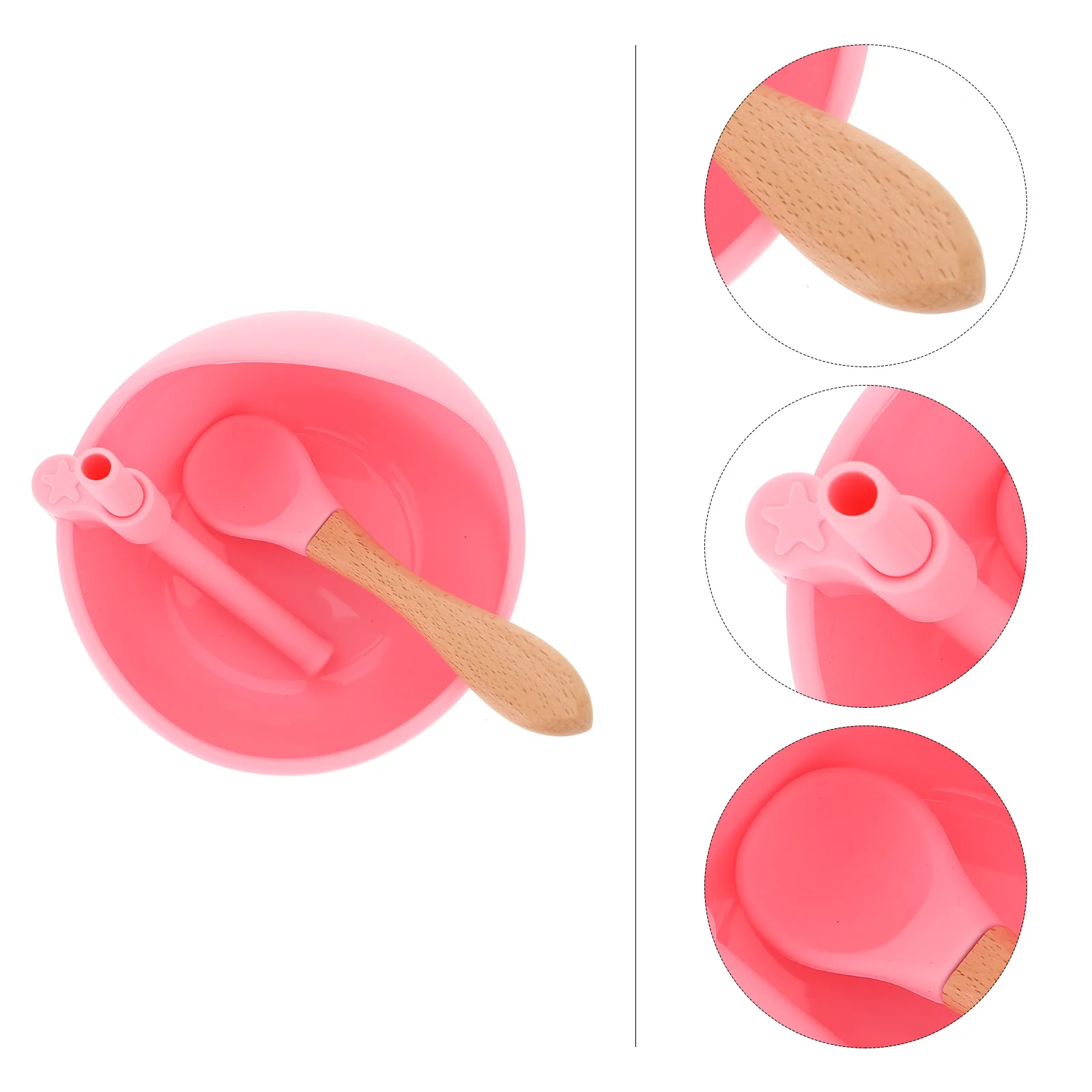 

Набор из 1 силиконовой детской миски с присоской, большой емкости, для прикорма малышей, с сильным нескользящим креплением