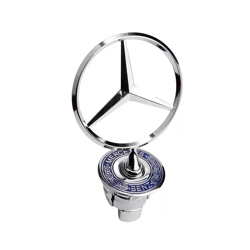 1PCS Star Bonnet - Badge for Car Hood Front Chrome Logo Hood Marking for Benz C E S Class W204 W205 W212 W213 W211 W220 W223