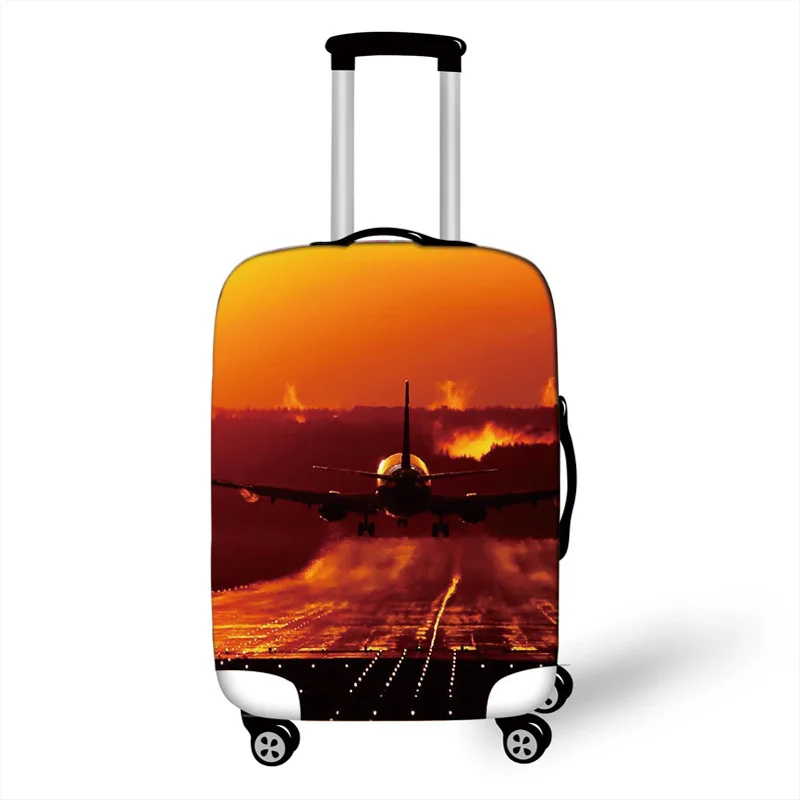 

Manufacturer Supply Creative Aircraft Digital Printing Suitcase Protective Cover Travel Anti-splashing Fashion Leather