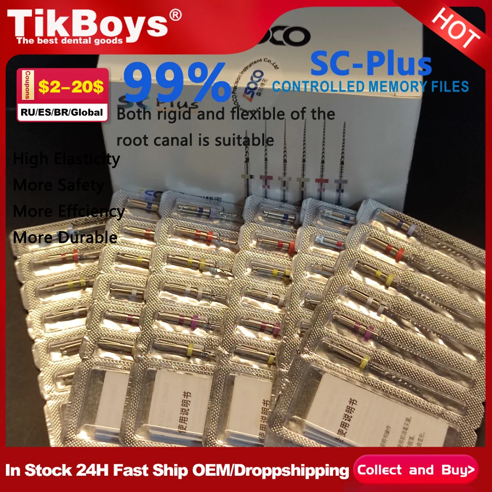 

Стоматологическая напильник SOCO SC с конусом корневых каналов, эндодонтический напильник 31 мм, вращающийся напильник с тепловой активацией, гибкие материалы для стоматолога COXO