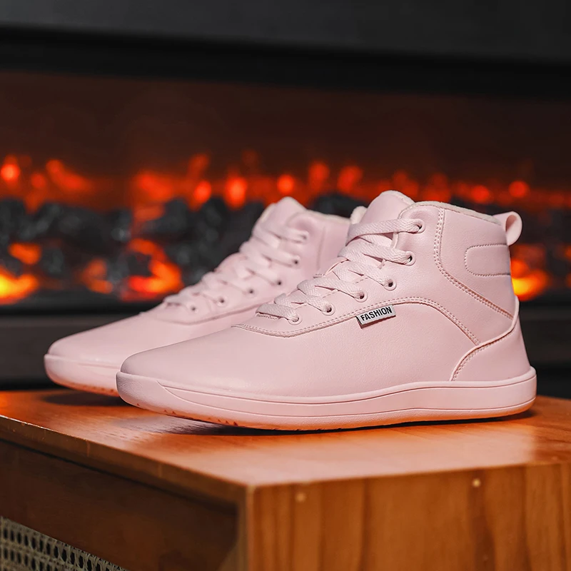 

Winter velvet warm wide toe barefoot shoes cross-border wide last size 37-48