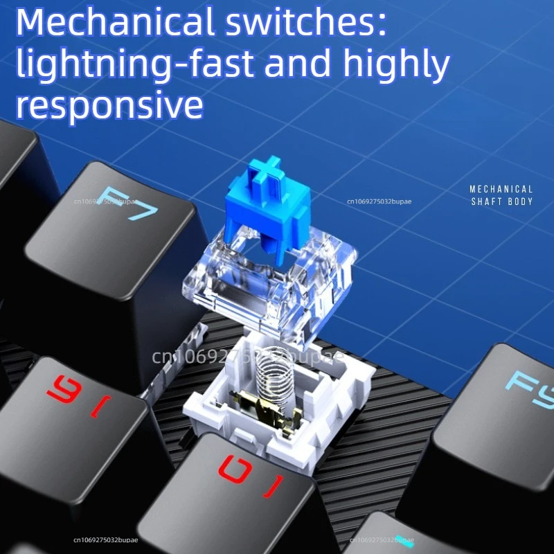 Keycaps Switch Keyboard Tactile 3 Pin Hot Swappable Transparent Clear Housing Loud Sound Replacement Key Switch Repair Parts