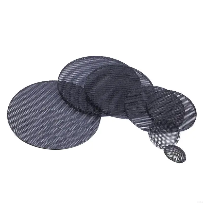 2 uds para 1 "/2"/2,5 "/3"/3,5 "/4"/5 "/6"/8 "pulgadas cubierta de red de conversión de altavoz Audio de coche-círculo decorativo rejilla de malla metálica protección