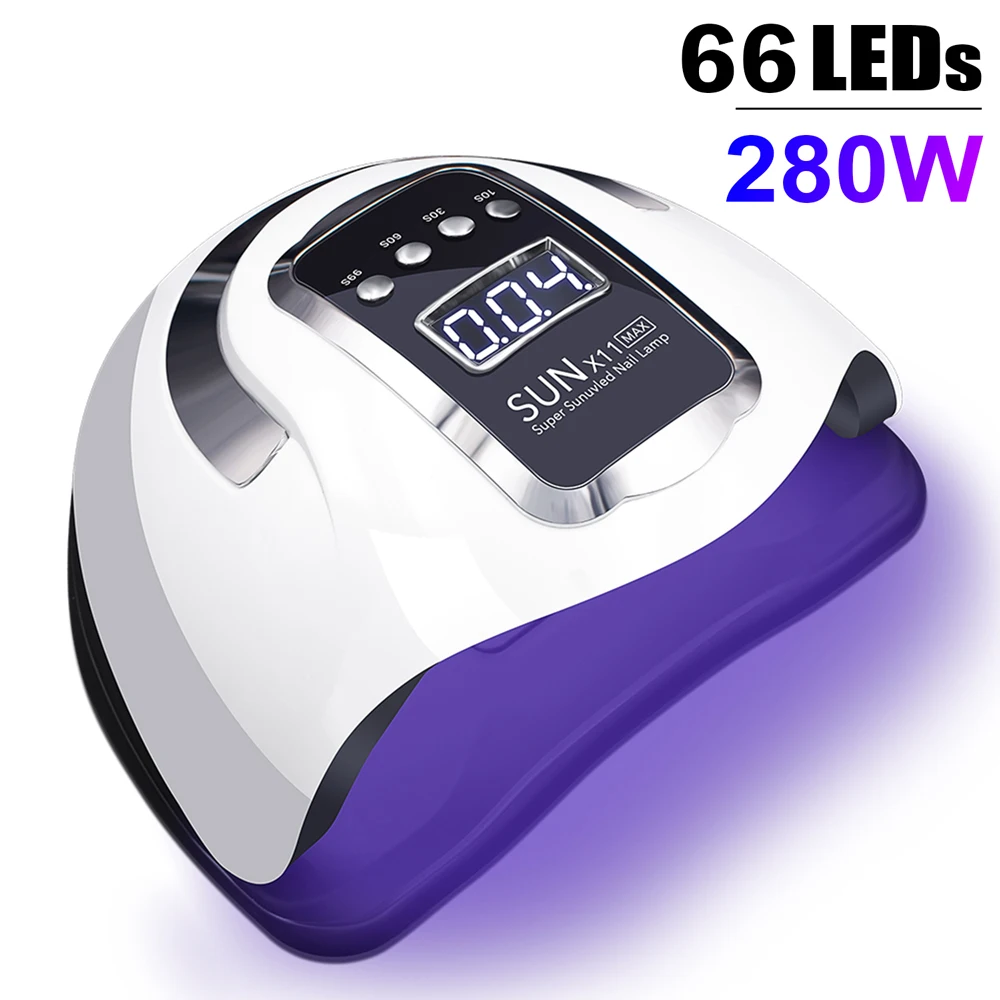 

Professional 280W UV LED Nail Lamp for Nails Manicure Dryer Gel Polish Portable Handle Curing UV Drying Light Nail Lamp Machine