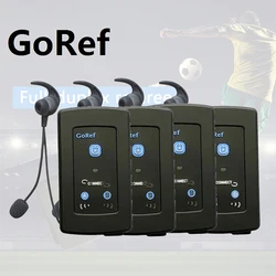 GOREF Football Referee Intercom Headset 1200M Full Duplex Bluetooth 5.1 Motorcycle Interphone Wireless Communicator Same As FBIM