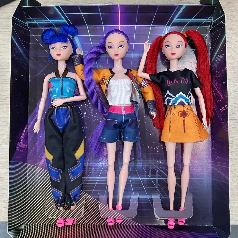 2025 30CM K-Pop Demon Hunters Doll Giocattolo in vinile Personaggio altamente restaurato Anime NEWRumi Mira Zoey Regalo a sorpresa di compleanno per ragazze