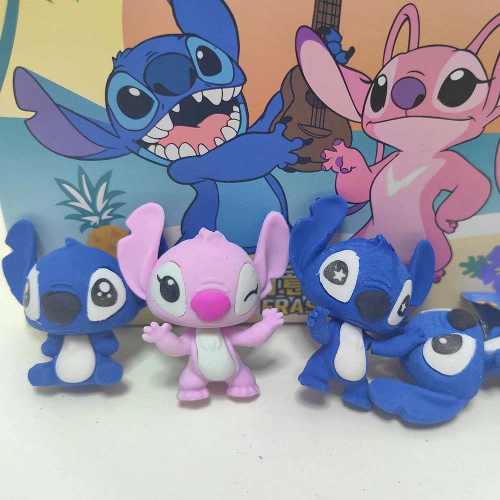 Disney Stitch Anime Figure Eraser anime Stitch students learning tools school supplies children Christmas gift pencil eraser