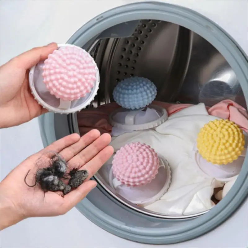 Filtro de pelusas para lavadora, bola reutilizable para recoger pelo, filtro flotante para ropa, suministros de lavado para el hogar