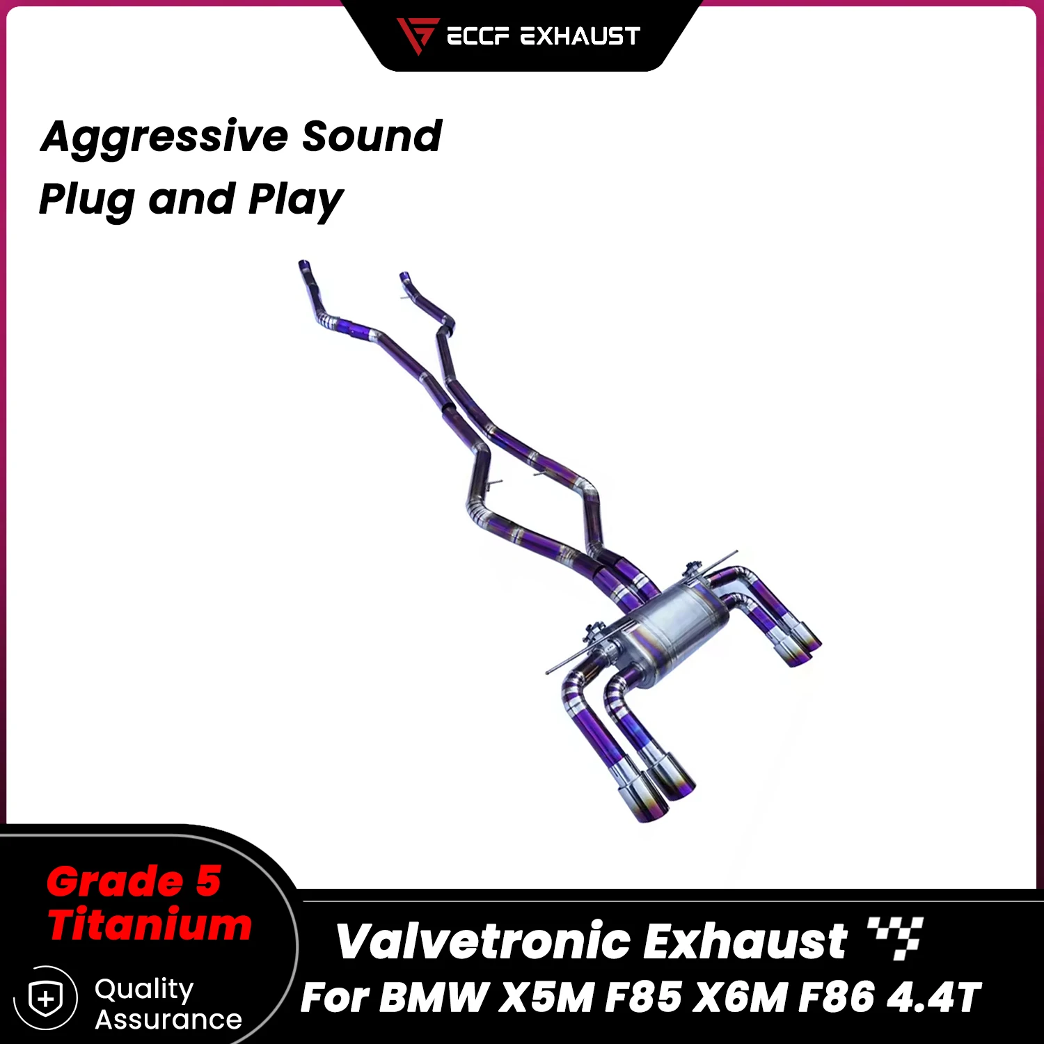 

TItanium Valvetronic Exhaust Catback Exhaust for BMW X5M F85 X6M F86 4.4T Unleash True Exhaust Performance Easy Installation