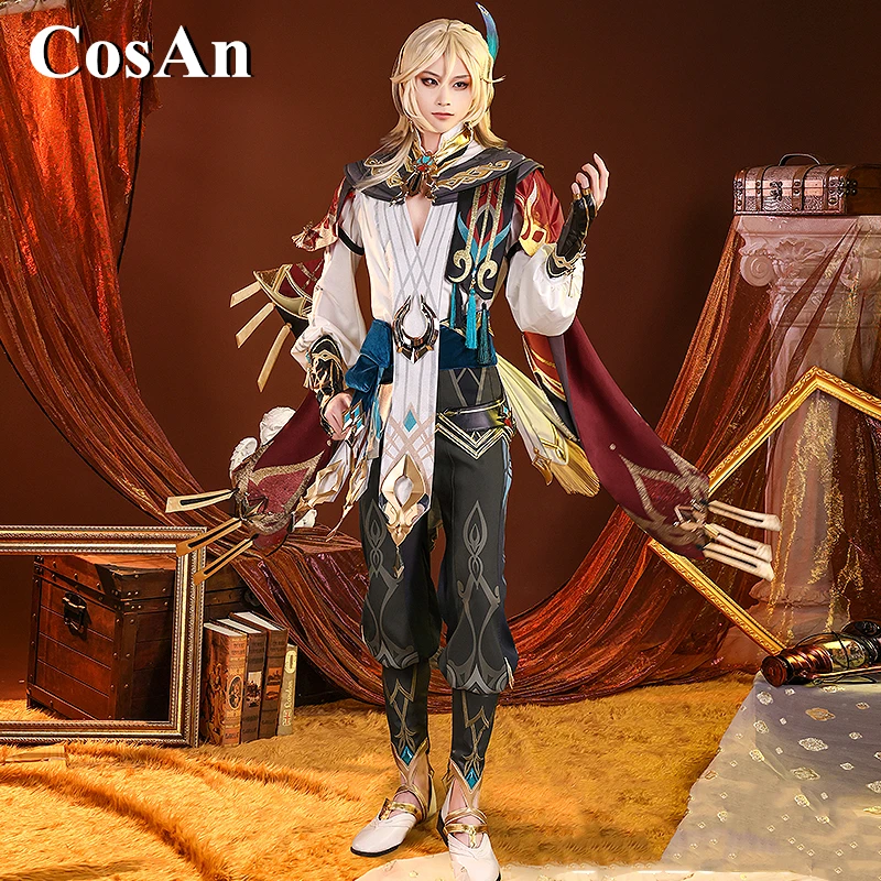 

CosAn Горячая игра Genshin Impact Kaveh Косплей Костюм модная красивая боевая униформа искусственная мощность