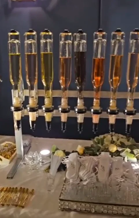 Original Scent Bar Experience Table Metal Stand 6/8/12 Heads 375/500ml Personalization Perfume Dispenser with Pressing Sprayer