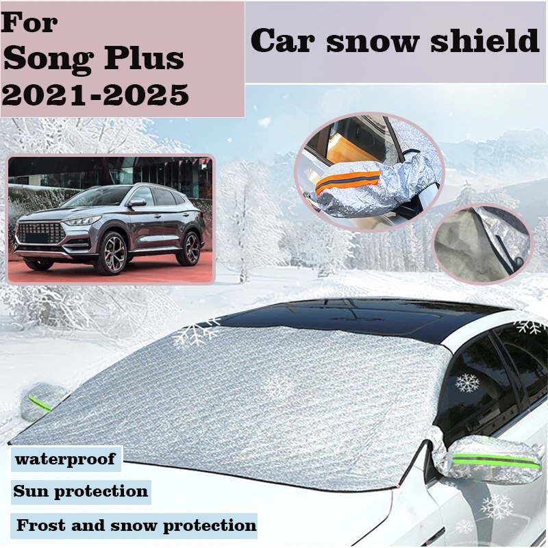 

Front Windshield Snow Shield For BYD Song Plus DM i Seal U 2021-2025 Window Snow Sunshades Sun Visor Cover Sunshade Accessories