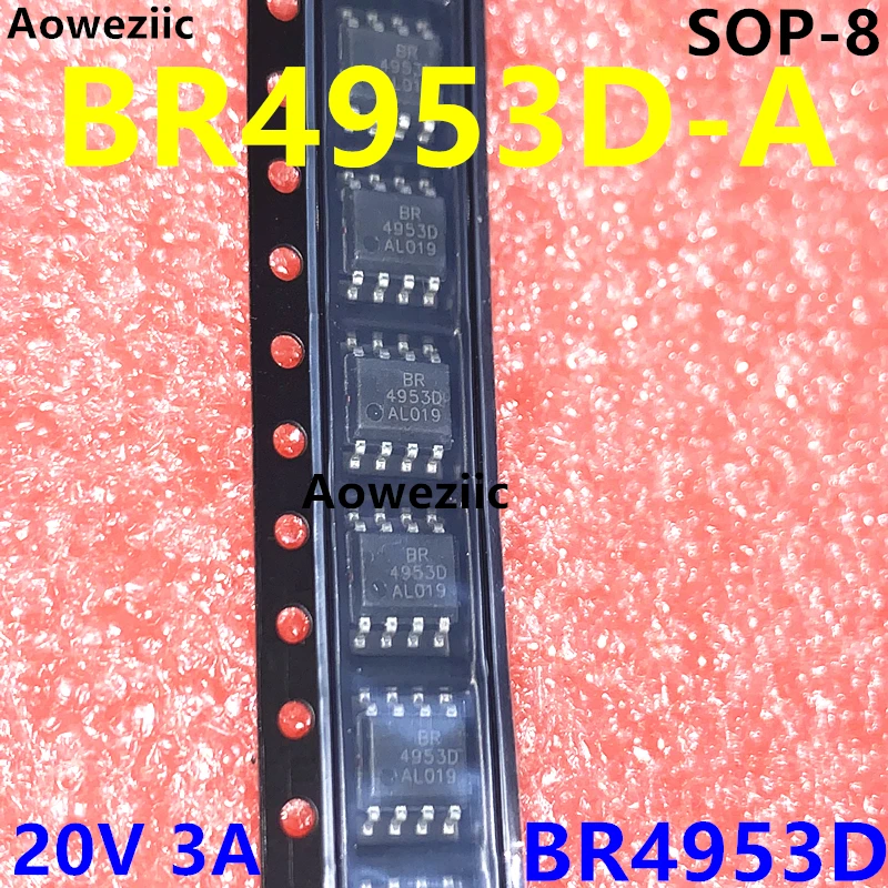 BR4953D-A SOP-8 BR4953D Dual P-channel 20V 3A Field Effect Transistor (MOSFET)