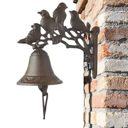 Nice Vintage Design Doorbell Garden Cast Iron Doorbell Plain Welcome Entrance Wall Bell Door Knocker Porch Decorative Door Bell