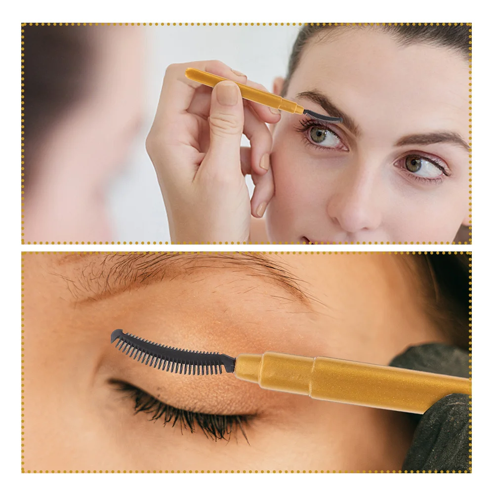 8 szt. Szczoteczek do rzęs, silikonowe aplikatory do rzęs, przenośne szczoteczki do tuszu, narzędzia do makijażu oczu, zestaw podróżny, szczoteczki do rzęs