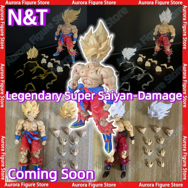 

N&T Dragon Ball Z SHF Ultra Instinct Legendary Super Saiyan Son Goku Damage Version 3.0 Body Jump Color Anime Action Figure PVC