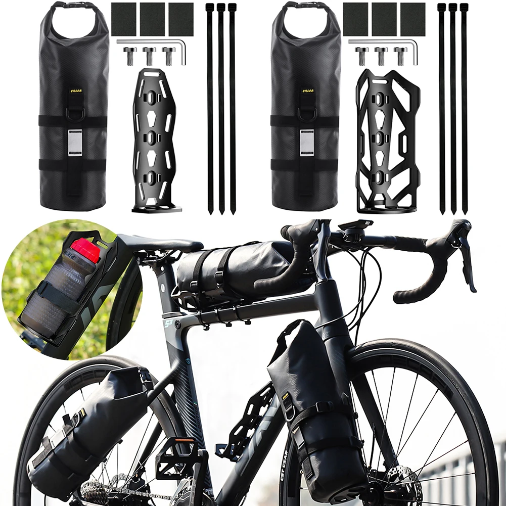 

5L Bike Fork Bag Bicycle Fork Bag Waterproof Cycling Pack Reflective Strap Large Capacity for Mountain Bikes Road Bikes