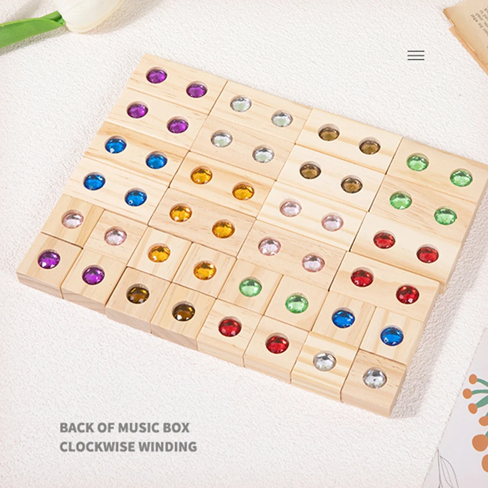 

32pcs Sparkling-Gem Building Blocks Montesori Sensory Construction Toy For Boys For Boys Girls