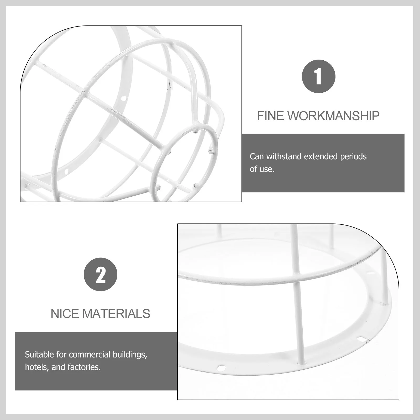 غطاء حماية واقي من الدخان، تصميم حديث قوي ومتين على الحائط للاستخدام المنزلي والفنادق التجارية في المصنع المعدني