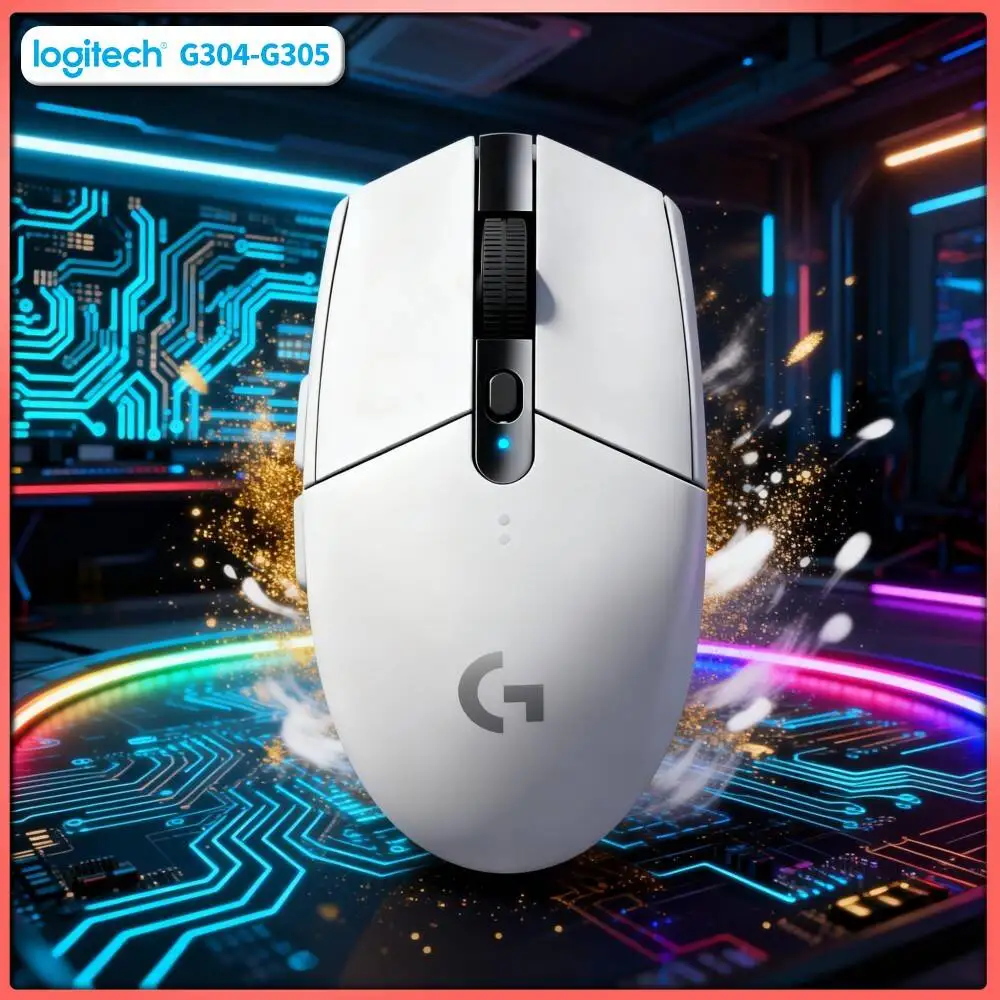 Wireless Logitech G305 Mouse, 12000 DPI HERO, 6 Programmable Buttons, 250h Battery, Logitech PC Mac Gamer Pick Tool