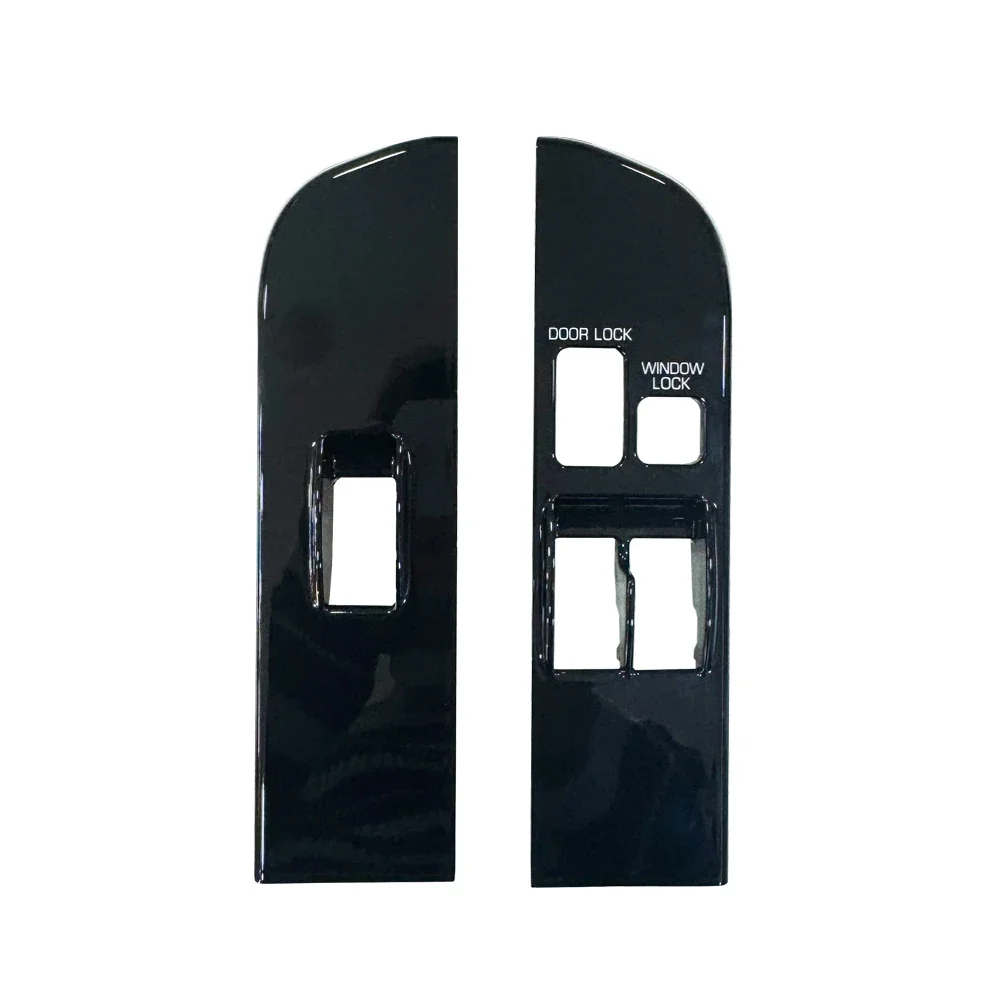 LHD 2 Door Piano Black Window Switch Panel Button Cover For to yo ta Land Cruiser 70 Series 76 79 78 LC78 LC79 LC76 Accessories